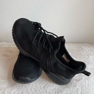 NWT All-Black Women’s Knit Athletic Sneakers - Lightweight Slip-On